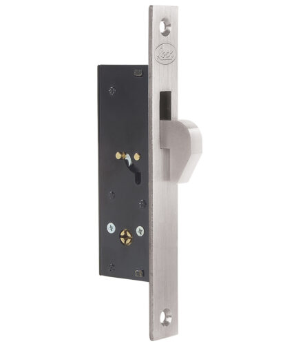 HC64583 - Cerrojo Para Embutir De Gancho Níquel Satinado Llave Tetra En Caja Lock L2101NI - LOCK