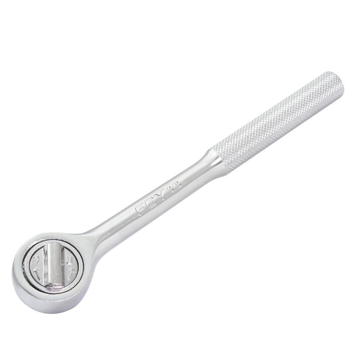 H017619 - Matraca Reversible Para Dado Cuadro De 3/8 Cabeza Redonda Mango Moleteado Foy 140439 - FOY