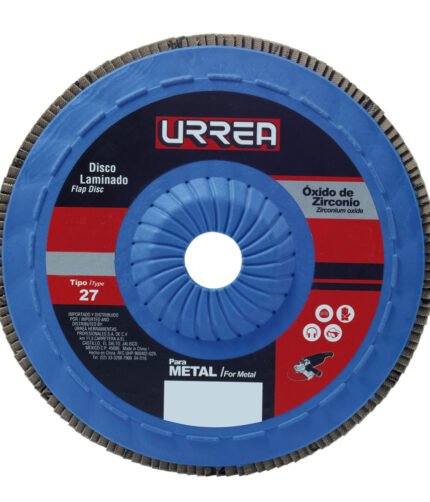 HC103494 - Disco Laminado Tipo 27 Grano 40 Con Respaldo Plástico 4-1/2 Urrea FD454P - URREA