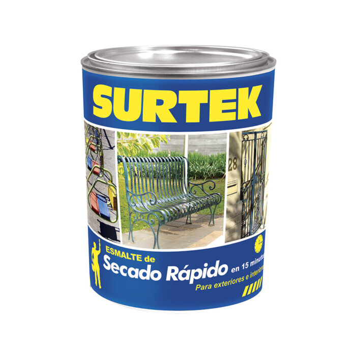 HC124702 - Esmalte De Secado Rápido 1 Lt Color Azul Brillante Surtek SP40262 - SURTEK