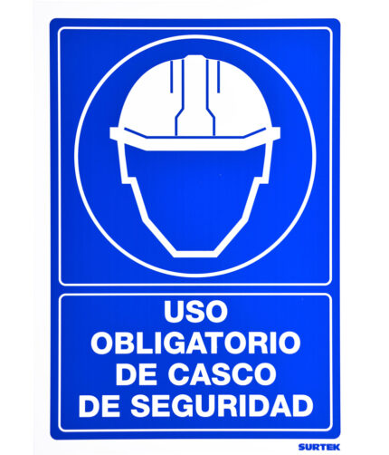 HC143283 - Señal Uso Obligatorio De Casco De Seguridad Surtek SES12 - SURTEK