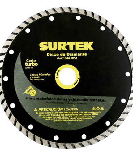 HC53902 - Disco De Diamante Turbo 7 Surtek 123464 - SURTEK