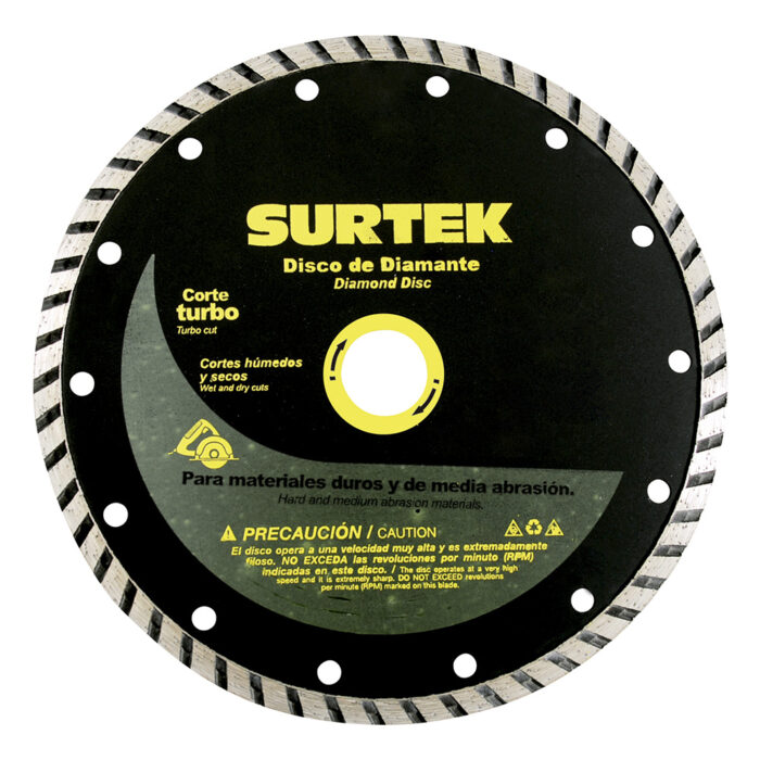 HC54033 - Disco De Diamante Turbo 4-1/2 Surtek 123461 - SURTEK