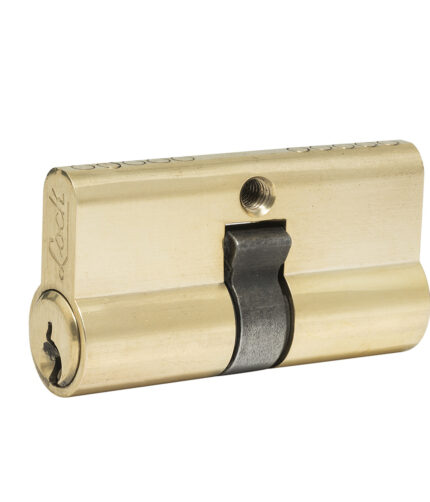 HC58941 - Cilindro Europeo 60 Mm Función Doble Latón Brillante Llave Estándar En Caja Lock LC60ELB - LOCK