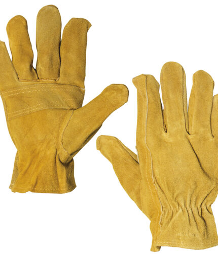 HC59012 - Guantes Tipo Soldador De Piel De Carnaza Con Forro Interno Puño Largo Surtek 137387 - SURTEK