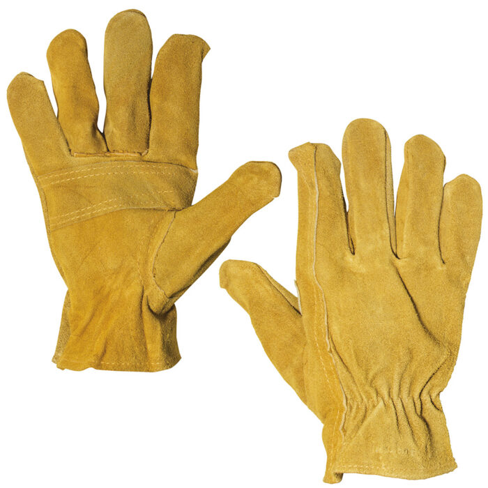 HC59012 - Guantes Tipo Soldador De Piel De Carnaza Con Forro Interno Puño Largo Surtek 137387 - SURTEK