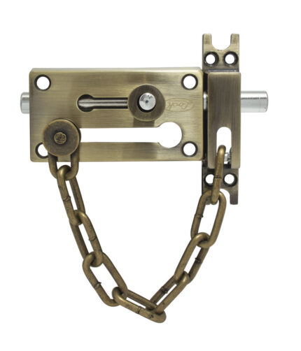 HC59112 - Pasador De Sobreponer De Cadena Latón Antiguo Lock L048LAB - LOCK