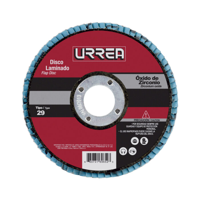 HC89404 - Disco Laminado Tipo 29 Grano 40 4-1/2 Urrea FD4512 - URREA