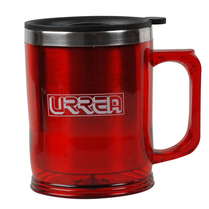 HC89958 - Taza Térmica Color Rojo Fabricada De Aluminio Urrea TZU - URREA