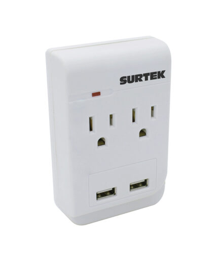 HC94669 - Multicontacto De Barra 2 Entradas 2 Usb Surtek 136205 - SURTEK