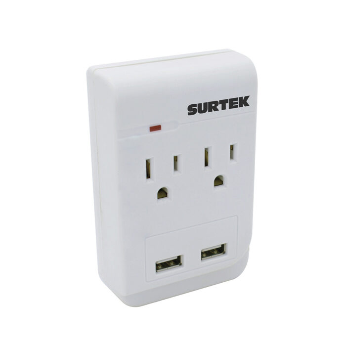 HC94669 - Multicontacto De Barra 2 Entradas 2 Usb Surtek 136205 - SURTEK