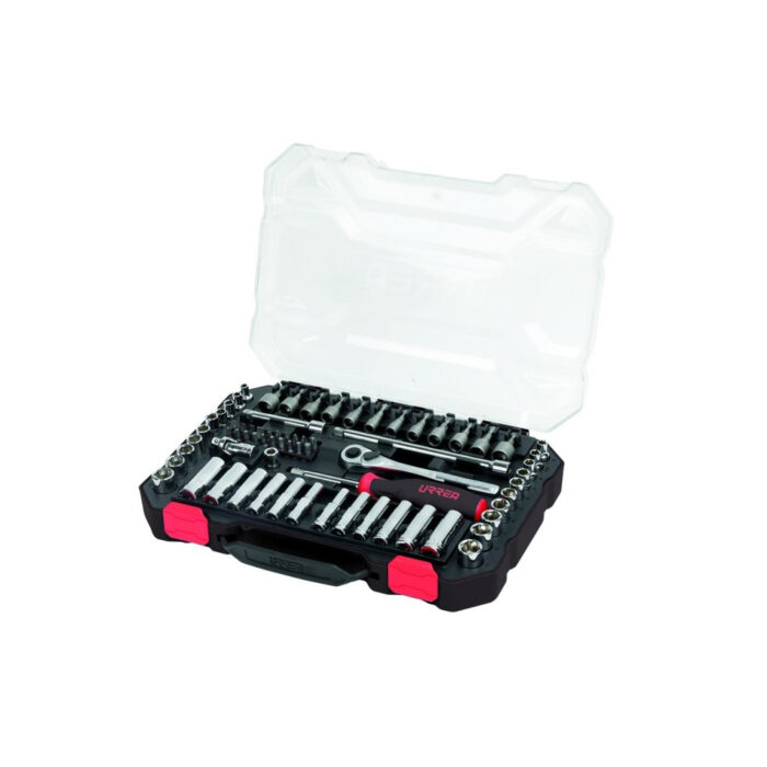 HC137300 - Juego De Dados Y Accesorios Cuadro De 1/4 Combinado 70 Piezas Urrea 4701CD - URREA