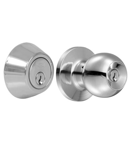 H010581 - Combo Pomo Bola Y Cerrojo Doble, Acero Inoxidable  Lock 10CB - LOCK