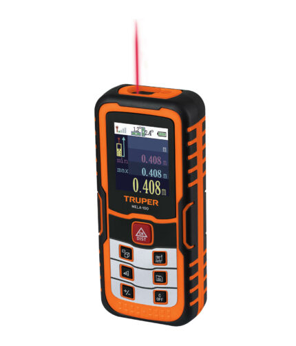 HC143527 - Medidor Láser De Distancia De 0.05 Mm A 100 M Truper 100374 - TRUPER