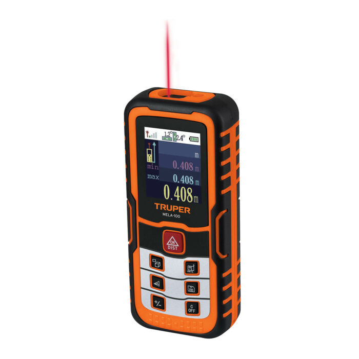 HC143527 - Medidor Láser De Distancia De 0.05 Mm A 100 M Truper 100374 - TRUPER