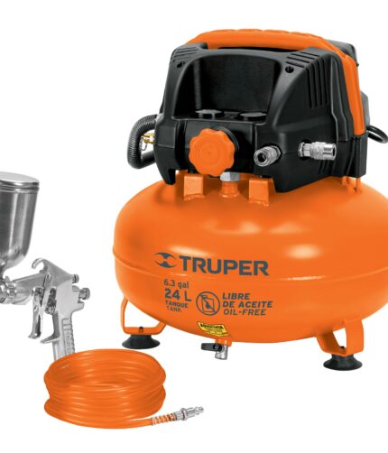 HC153079 - Kit Comp Libre De Aceite 24 L 2-2/3 Hp Pipi-420 Y Manguera Truper 101428 - TRUPER