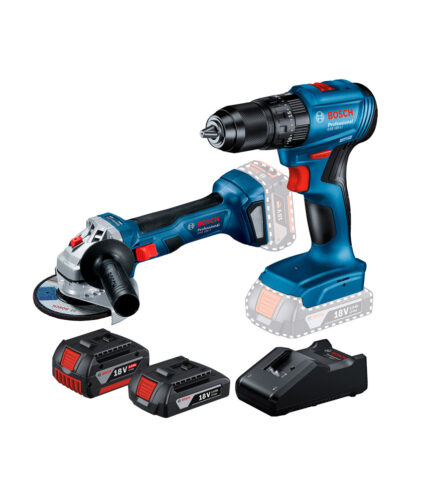 HC165015 - Combo De Taladro Y Mini Esmeriladora Inalámbrico Bosch GSB 185-LI + GWS 180-LI - BOSCH