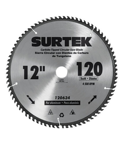 HC53333 - Disco Para Sierra Circular P/ Aluminio 1080 Dientes Surtek 120625 - SURTEK