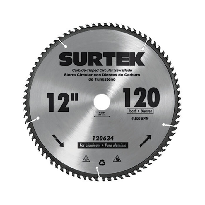 HC53333 - Disco Para Sierra Circular P/ Aluminio 1080 Dientes Surtek 120625 - SURTEK