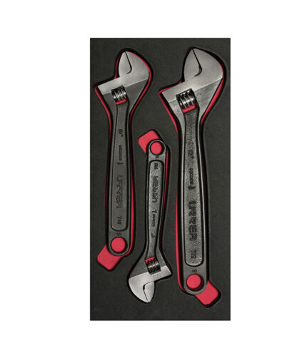 HC93478 - Juego De 3 Llaves Ajustables Black Urrea CH114 - URREA