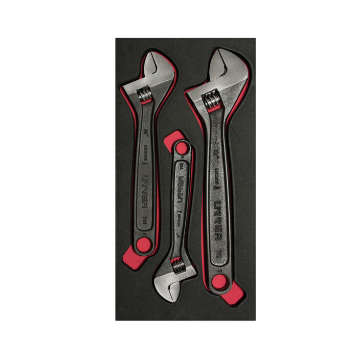 HC93478 - Juego De 3 Llaves Ajustables Black Urrea CH114 - URREA