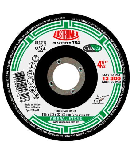 HC04917 - Disco Abrasivo Para Corte De Piedra Austromex 754 - AUSTROMEX