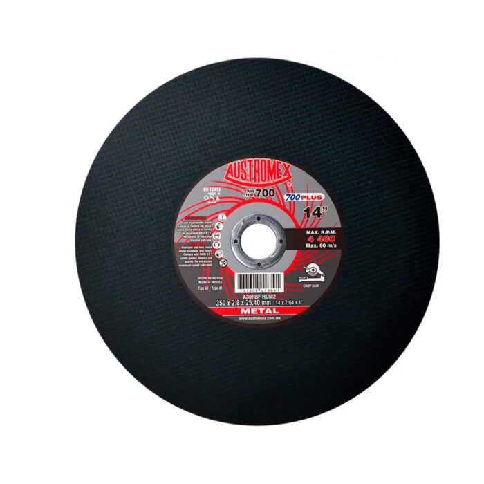 HC122597 - Disco Abrasivo Para Corte De Materiales Huecos 14 x 7/64 x 1 Austromex 700 - AUSTROMEX