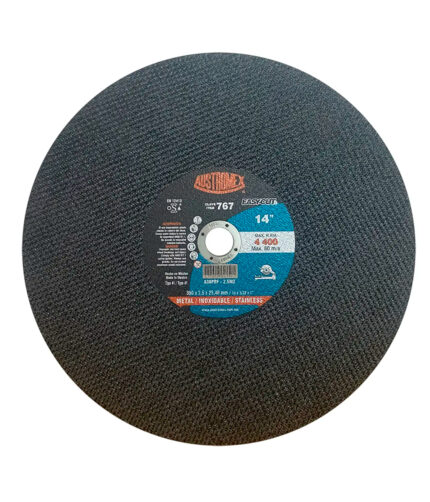 HC127117 - Disco Abrasivo Para Corte De Perfiles Y Cualquier Material Hueco 14 x 3/32 x 1 Austromex 767 - AUSTROMEX