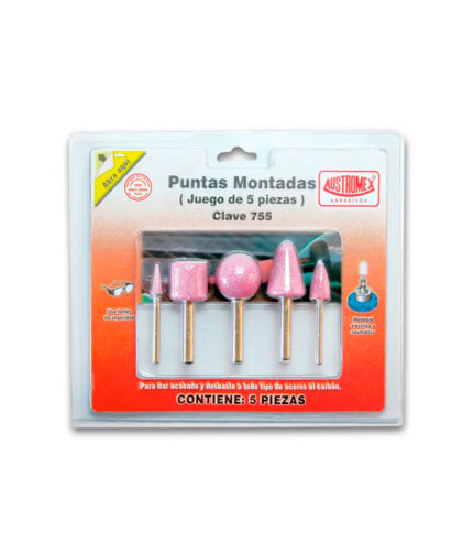 HC16434 - Kit De Puntas Montadas Para Desbaste  1/8 Y 1/4 Austromex 755 - AUSTROMEX