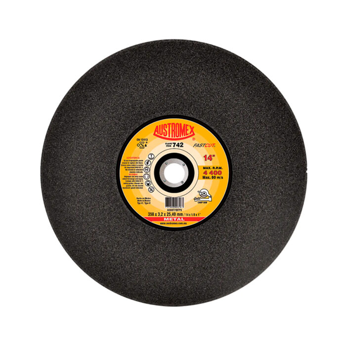 HC20294 - Disco Abrasivo Para Cortes Rápidos De Acero Y Fundición De Austromex 742 - AUSTROMEX