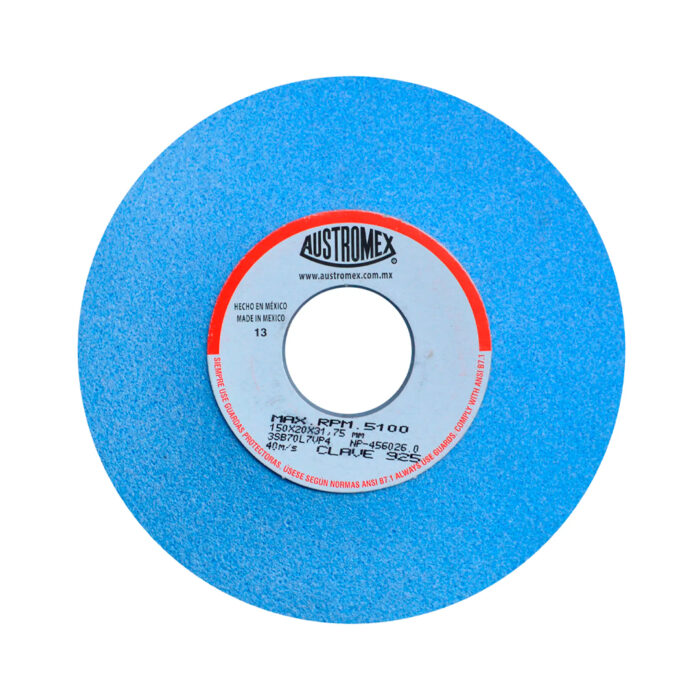 HC68301 - Rueda Abrasiva Para Afilado Y Rectificado De Acero 6 X 3/4 X 1-1/4 Austromex 925 - AUSTROMEX