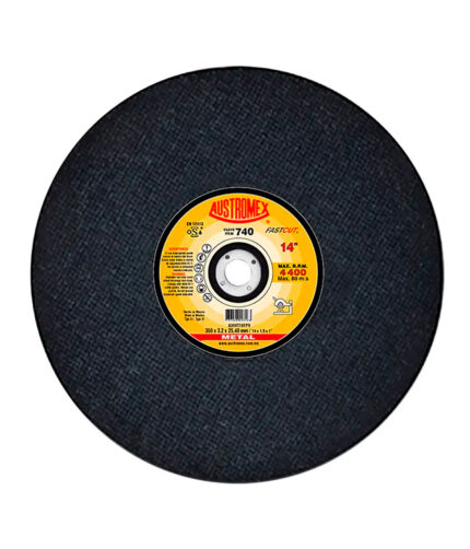HC73292 - Disco Abrasivo Para Cortes Rápidos De Acero Y Fundición 14X1/8X1 Austromex 740 - AUSTROMEX