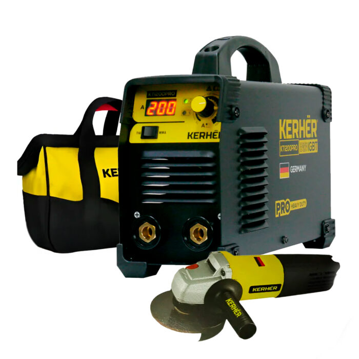 HC172151 - Combo Soldador Inv KTI200PRO + Esmeril KHE4 +Maleta Kerher KIT305 - KERHER