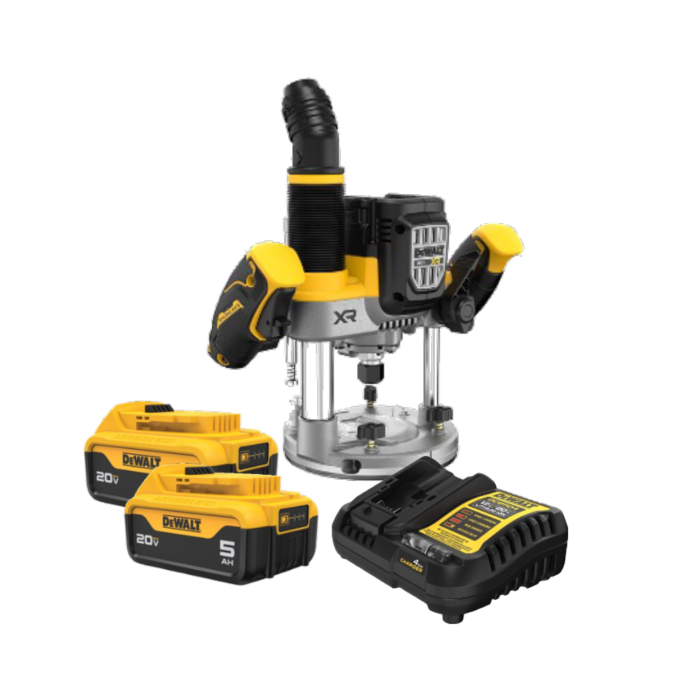 HC169766 - Paquete Cargador DCB1104-B3 Y 2 Baterias DCB205YY + Router DCW620B-B3 DEWALT - DEWALT HC169766 - Paquete Cargador DCB1104-B3 Y 2 Baterias DCB205YY + Router DCW620B-B3 DEWALT - DEWALT