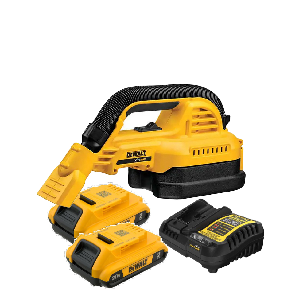 HC169776 - Paquete Cargador DCB1104-B3 Y 2 Baterias DCB203YY + Aspiradora DCV517B DEWALT - DEWALT HC169776 - Paquete Cargador DCB1104-B3 Y 2 Baterias DCB203YY + Aspiradora DCV517B DEWALT - DEWALT