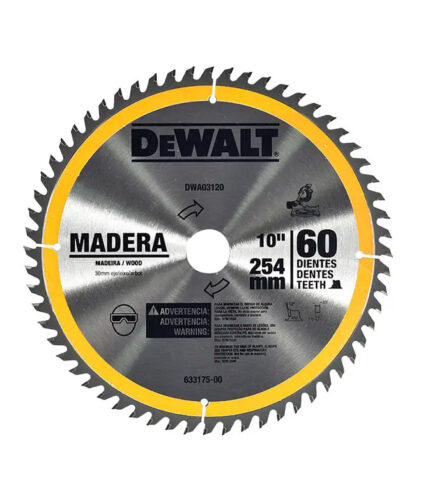 H010047 - Disco Para Sierra Ingleteadora 10 60 Dientes Dewalt DWA03120 - DEWALT H010047 - Disco Para Sierra Ingleteadora 10 60 Dientes Dewalt DWA03120 - DEWALT